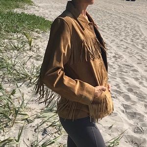 Vintage Buckskin Leather Jacket